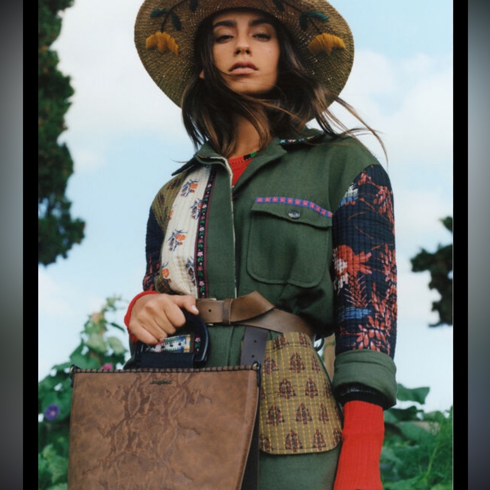 Desigual YUKON Embroidered Patch Print Jacket
